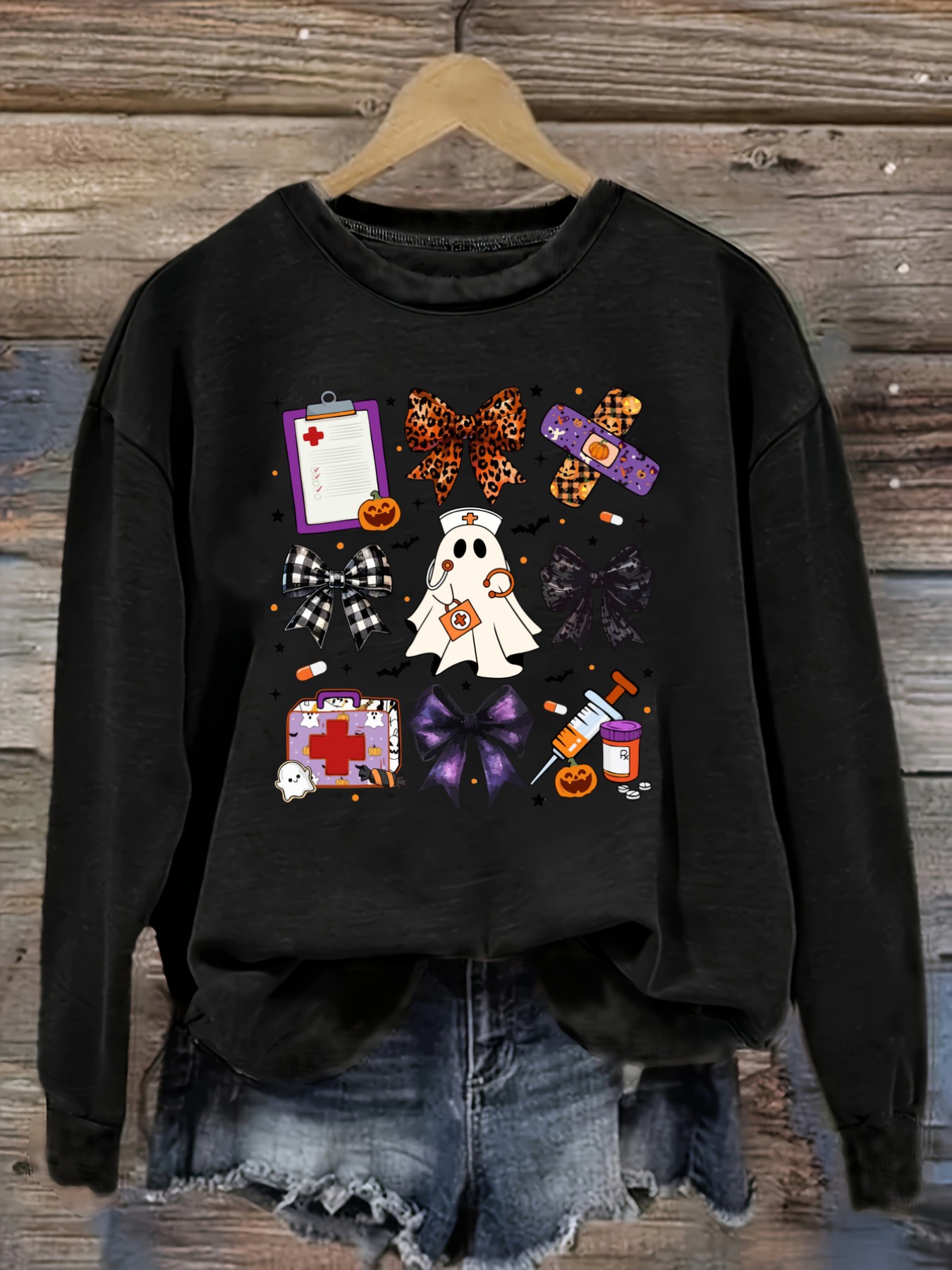 Winter Clothing Outfits - Women's Casual Long Sleeve Crew Neck