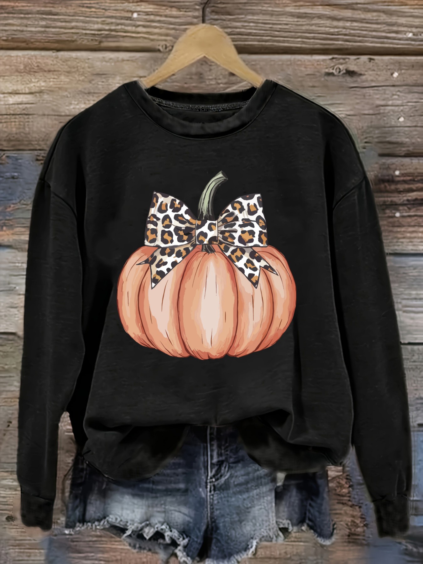 Winter Clothing Outfits - Women's Casual Long Sleeve Crew Neck