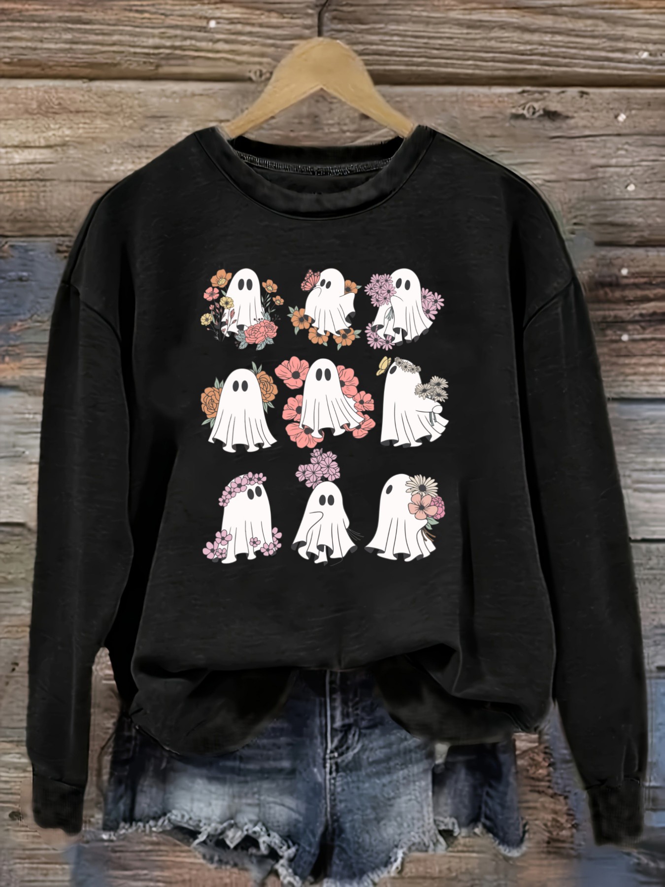 Winter Clothing Outfits - Women's Casual Long Sleeve Crew Neck