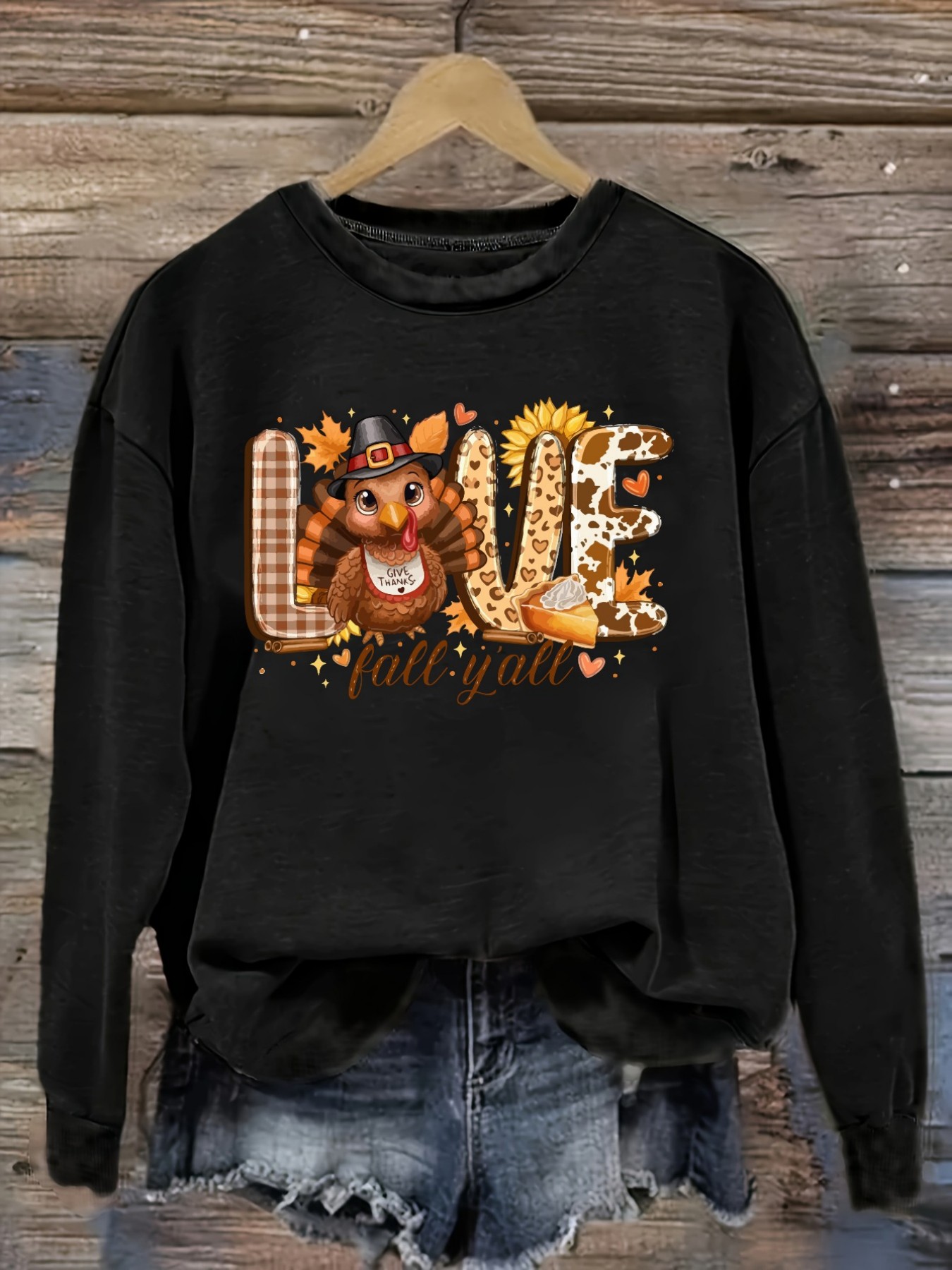 Winter Clothing Outfits - Women's Casual Long Sleeve Crew Neck