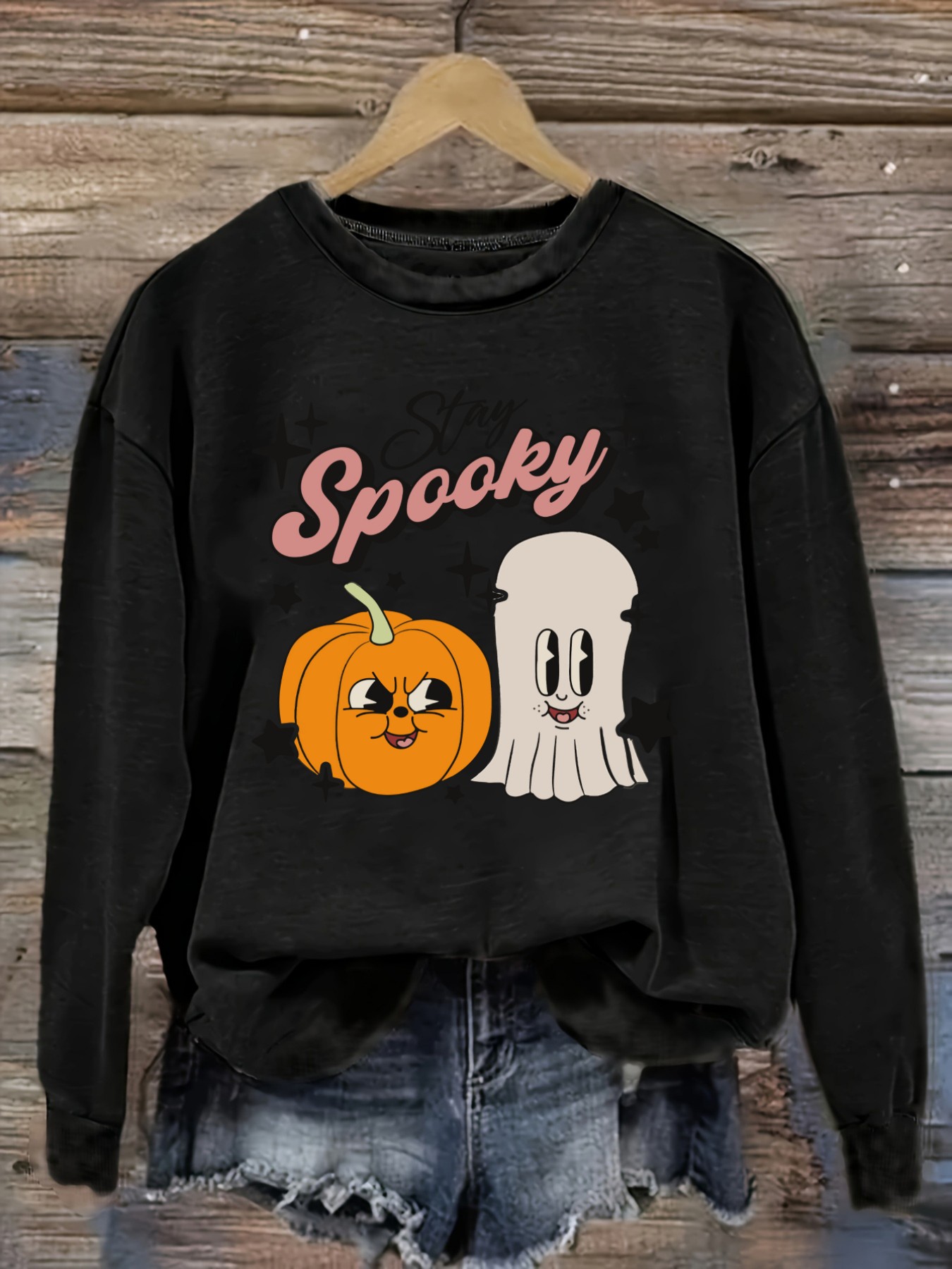 Winter Clothing Outfits - Women's Casual Long Sleeve Crew Neck