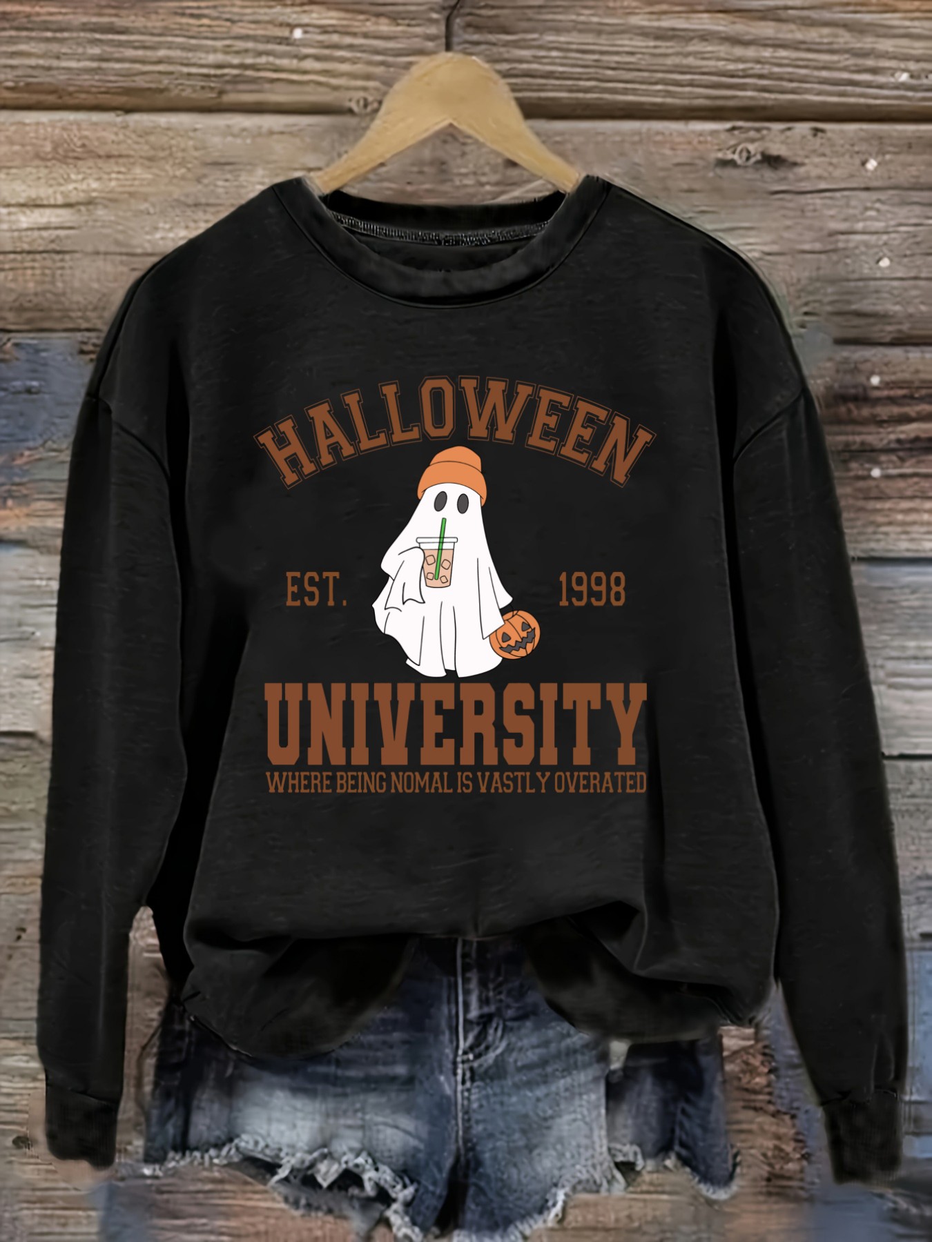 Winter Clothing Outfits - Women's Casual Long Sleeve Crew Neck