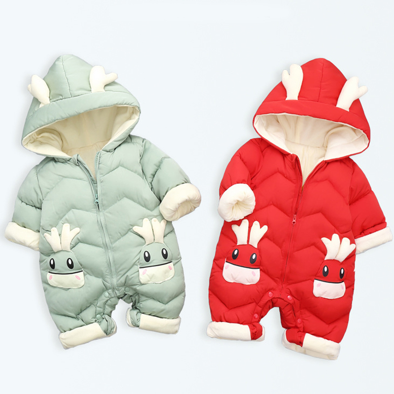 Winter Clothing For 1 Year Old Girl - 1-3Y Infant Thick Velvet Rompers Clothing