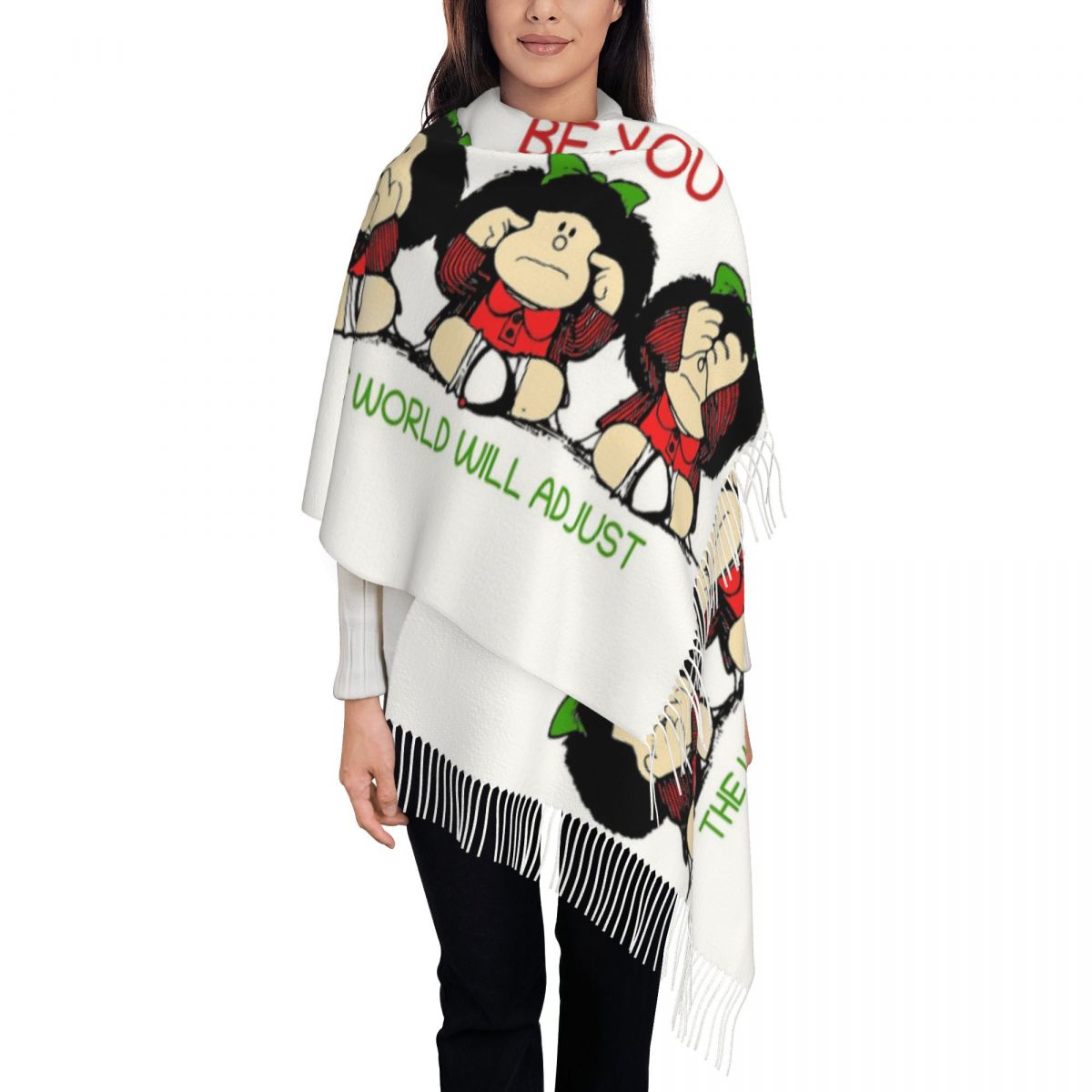 Womens Scarf with Tassel Tripl - огляд і ціна Cashmere Scarf Wrap