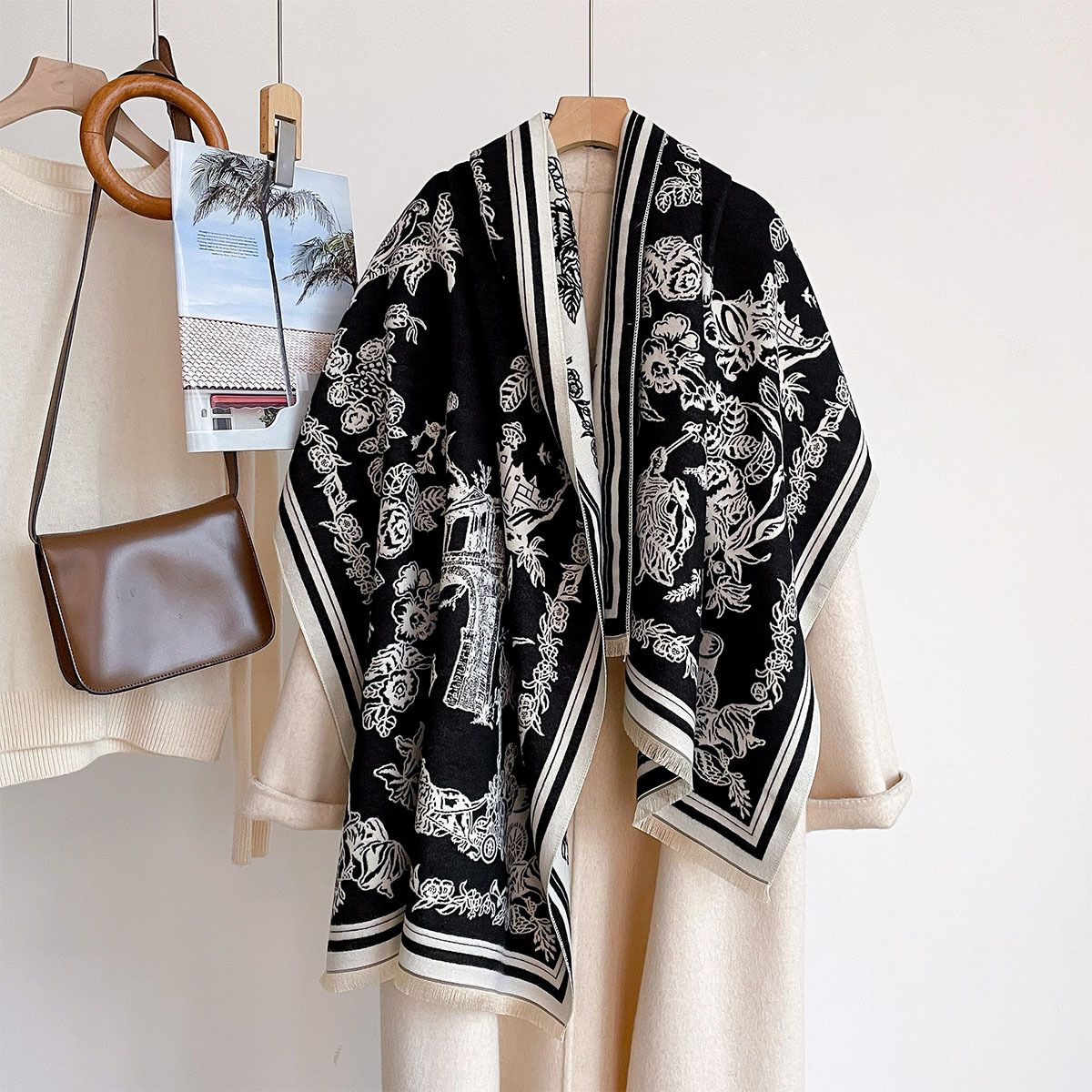 Scarf Female Hijab Pashmina Ba - огляд і ціна Cashmere Scarf Wrap