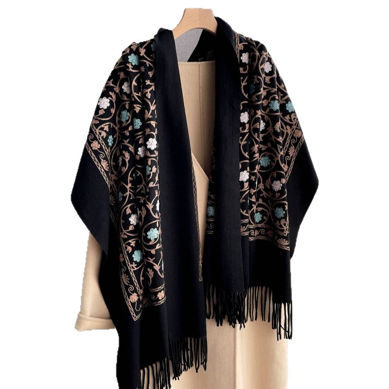2025 New Embroidery Cashmere S - огляд і ціна Cashmere Scarf Wrap