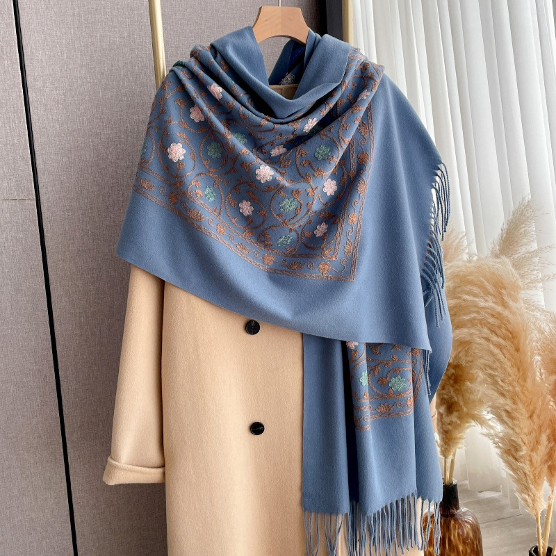 2025 New Embroidery Cashmere S - огляд і ціна Cashmere Scarf Wrap