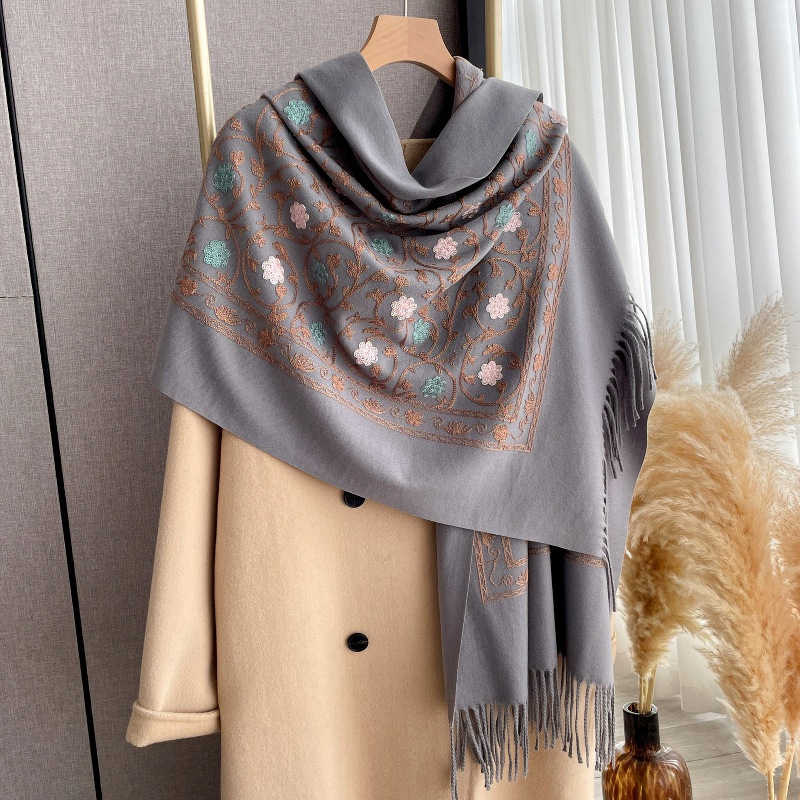 2025 New Embroidery Cashmere S - огляд і ціна Cashmere Scarf Wrap