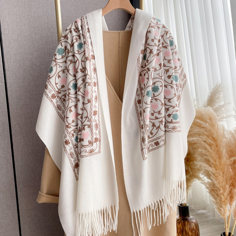 2025 New Embroidery Cashmere S - огляд і ціна Cashmere Scarf Wrap