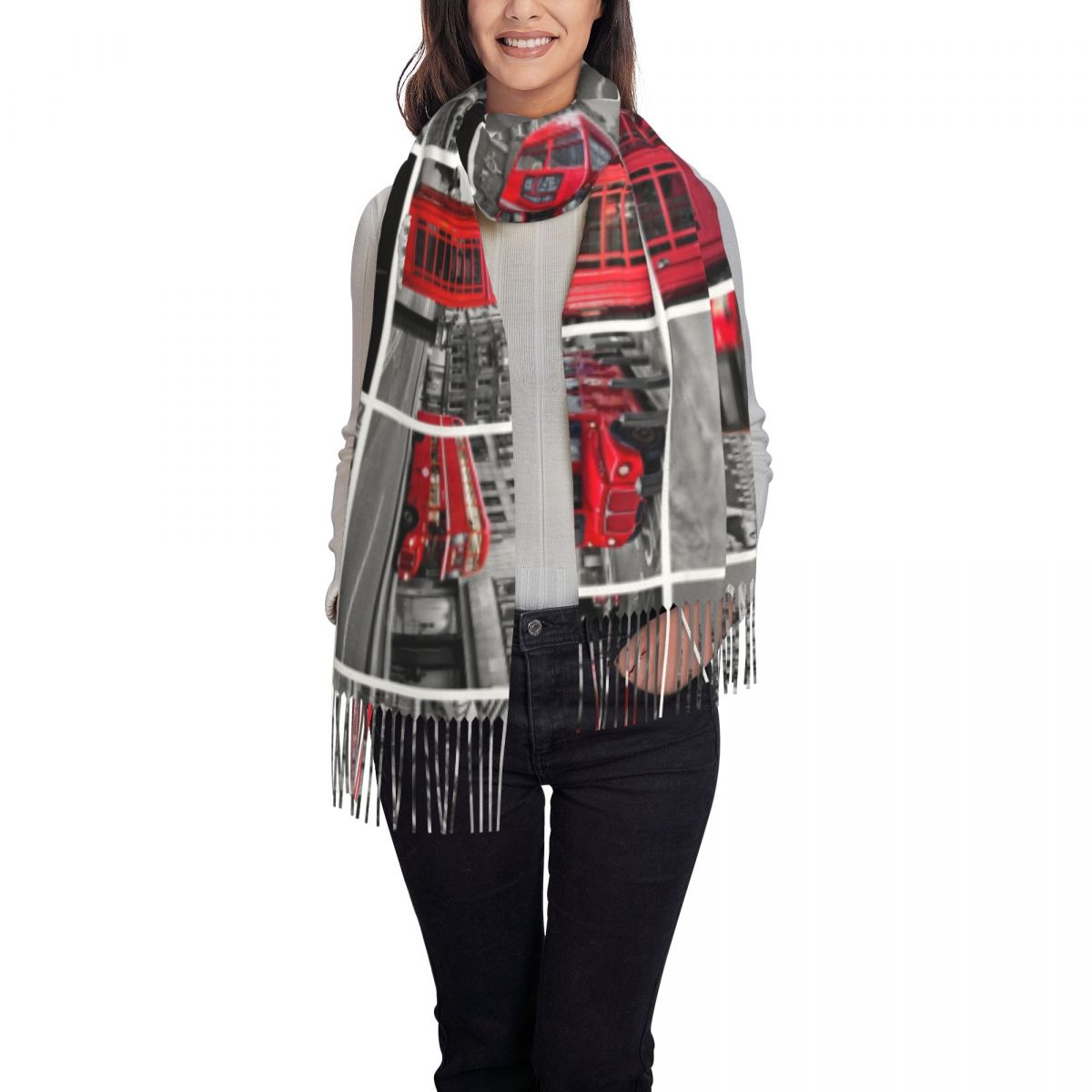 Womens Scarf with Tassel So Br - огляд і ціна Cashmere Scarf Wrap
