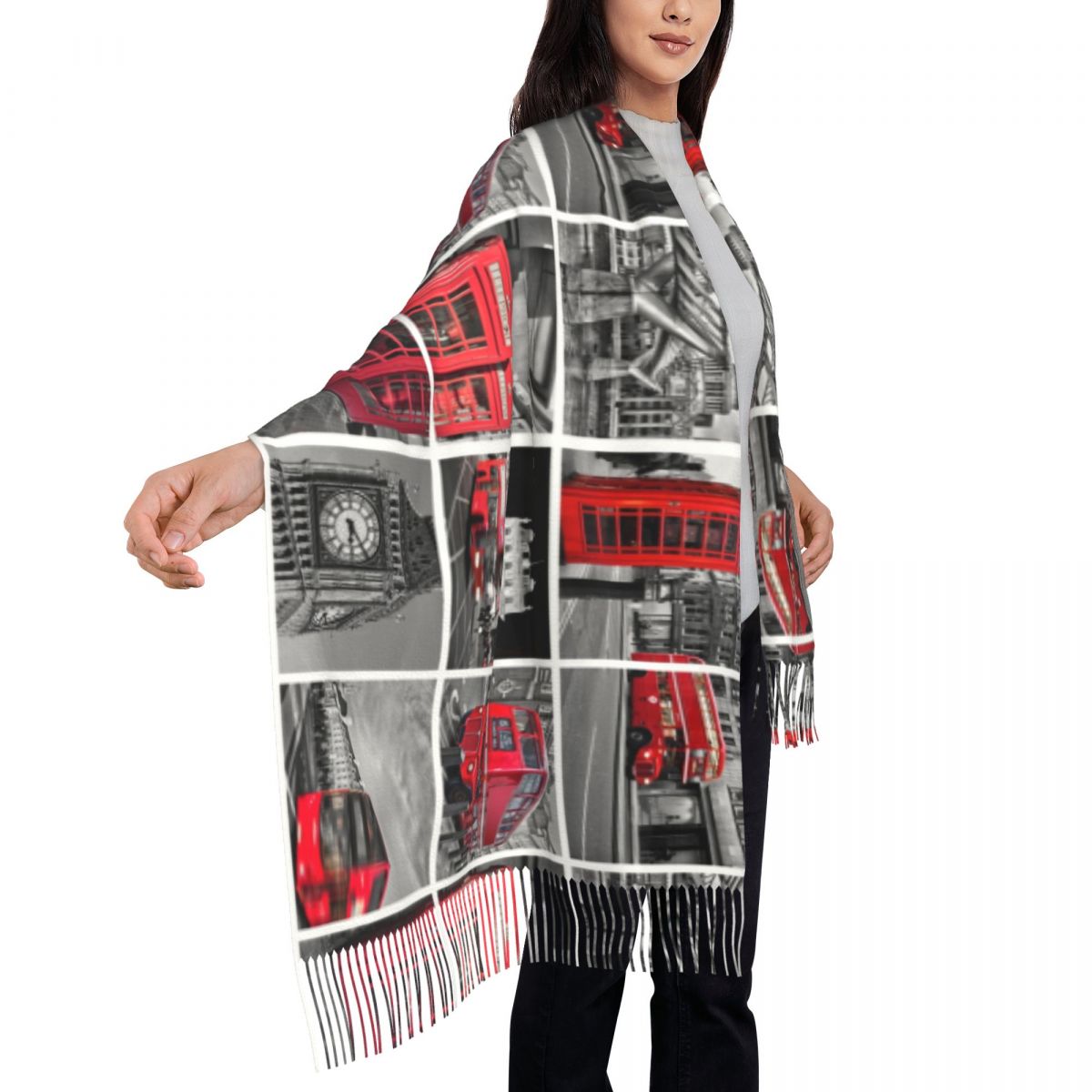 Womens Scarf with Tassel So Br - огляд і ціна Cashmere Scarf Wrap